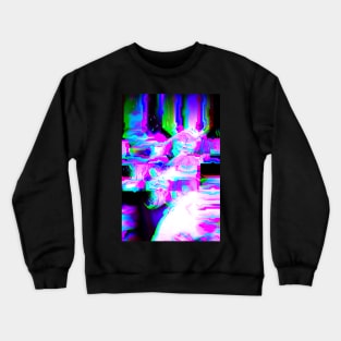 Anime Cosplay Glitch Girl Glitch Art Crewneck Sweatshirt